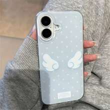 Angel Polka Wings Phone S25 S24 S23 S22 S21 FE Ultra Plus 4G 5G Texture Back Cover.Accessories. - YSK-320HKX83A1 - 查看 3