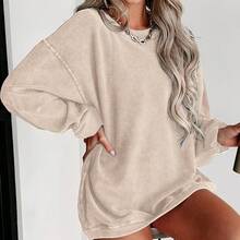 Valentine Outfits For Women, POGI Since Birth Graphic Print, Casual Crew Neck Sweatshirt, Cozy Streetwear,  Everyday Style,Essentials Hoodie,Summer Outfits For Women,Spring Tops - 杏色 - 查看 3