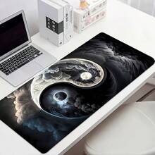 1 tấm lót chuột họa tiết Âm Dương - Đế cao su chống trượt, độ nhạy cao, phù hợp cho văn phòng, nhà, phòng ngủ, thể thao điện tử - Món quà hoàn hảo cho game thủ, thảm lót bàn chơi game điện tử | Món quà lý tưởng cho bạn trai - Nhiều màu - Xem 4