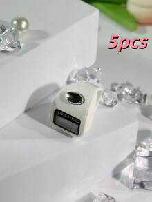 12 قطعة/علبة عداد خواتم إلكتروني، عداد خرز الصلاة العربية الشرقية، تصميم ملون خفيف الوزن، عداد عادي وعداد رؤية ليلية بالإضاءة الخافتة، شاشة عرض رقمية مريحة لعد الصلوات، تتبع التمارين، هدايا المناسبات وغيرها - متعدد الألوان - مشاهدة 41