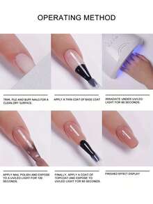 XEIJAYI 1 Bottle 10ml Shiny Reflective Glitter Nail Polish - Holographic Diamond Removable UV/LED Gel Nail Polish, Suitable For Home Manicure And Salon DIY - Mocha Brown - View 8