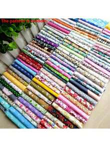 50/100/150/200pcs 10*10cm Plain Lightweight Floral Craft Fabric, Suitable For DIY Dolls, Garments Sewing Practice, Interesting Handcraft Material - Multicolor - View 16