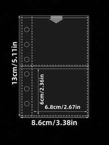 1个M5/A7/A6透明活页夹，3D贴纸书，剪贴簿，贴纸相册，透明内页，大容量便携式活页笔记本，日记本，计划本，剪贴簿，适合制作贴纸书 - 彩色 - 查看 7