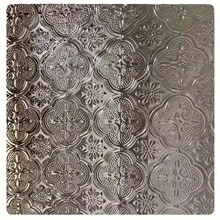 1 Roll Vintage Geometric Pattern Glass Film, Privacy Window Film, Glass Window Film, Reusable Non-Adhesive Glass Decorative Film For Home And Office Decor - Clear - View 8