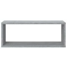 Prateleiras cúbicas vidaXL, 2 peças, cinza Sonoma, 60x15x23 cm, material à base de madeira. - Cinza - Ver 4