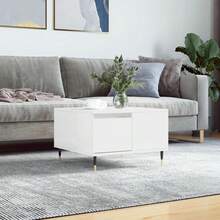 Tavolino da caffè vidaXL bianco lucido 55x55x36,5 cm Materiale a base di legno - Bianco - Visualizzare 2
