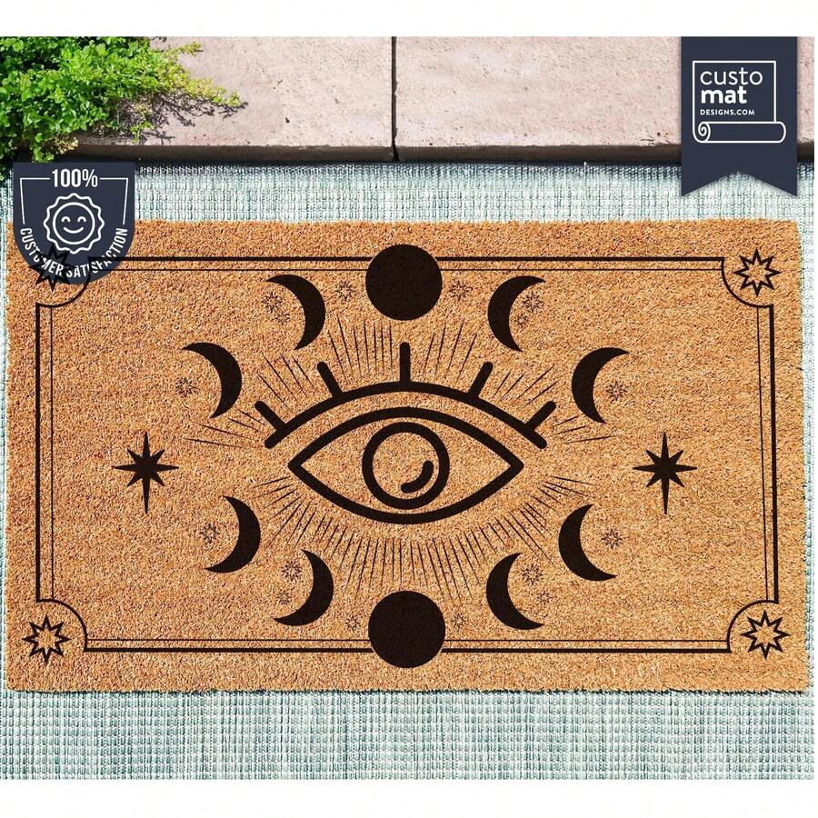 Witchy Doormat Salt From The Earth - Water Absorbent Non Slip Welcome Door Mat - Rubber Backing Graphic Print Door Rug For Front Halls Kitchens Bedroom Bathroom Laundry Room - Witchy 3 - 查看 1