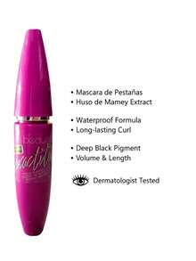Máscara De Pestañas Con Fibras Alargadoras Exactitud KJ Diamond Beauty - Negro - Ver 2
