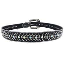 New Crystal Buckle Gothic Dark Western Cowboy Leopard Print Women's Belt, Luxurious Designer Brand Sparkling Belt, Y2K Gothic E-Girl Crystal Belt. Suitable For Men's Summer, School Casual, Business, Gifts For Boyfriends, Husbands, Fathers, Everyday Wear, Fashion, Teenagers, Outdoor, Vacation, Sports, Travel, Street, Bohemian, Vintage Autumn, Fall, Christmas And Easter Autumn-Winter Accessories, Suitable For Teenagers, Young People, Men, Casual, Outdoor, Sports, Vacation, Graduation Gifts, Birthday Gifts, Everyday Wear. - 黑色 - 查看 4