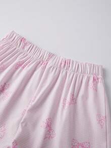 Women Floral Print Cami Top And Waist Shorts Pajama Set - trắng - Xem 5