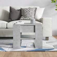 Table basse vidaXL Gris béton 55,5 x 55 x 45 cm Matériau à base de bois - Gris - Voir 7