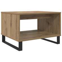 Mesa de centro vidaXL Artisan Oak 60 x 50 x 40 cm Material a base de madera - Marrón - Ver 8