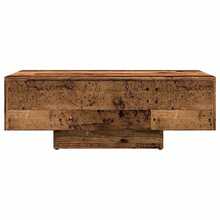 Tavolino vidaXL, effetto legno di recupero, 85x55x31 cm, legno composito - Castano - Visualizzare 4