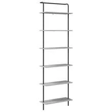 vidaXL Regal Grau Sonoma 60 x 24 x 203 cm Holzwerkstoff - Grau - Übersicht 3