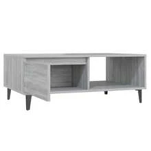 Tavolino da caffè vidaXL grigio Sonoma 90x60x35 cm Materiale a base di legno - Grigio - Visualizzare 6