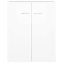 Aparador vidaXL blanco 60x30x75 cm Material a base de madera - Blanco - Ver 5