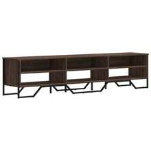 Meuble TV vidaXL, aspect chêne brun, 180 x 34 x 41 cm, matériau à base de bois - Tabac - Voir 3
