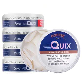 Coffee Nicotine Pouches 6mg Tobacco-Free Mini Dry 20 Count