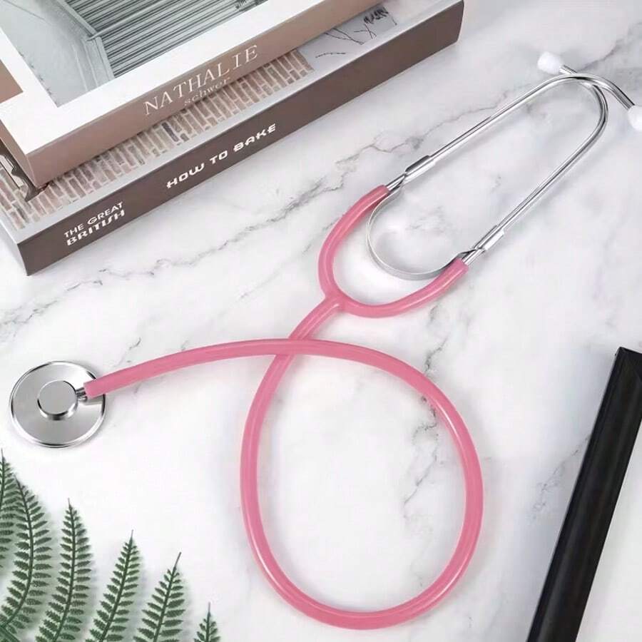1pc Adjustable Durable Stethoscope Prop, Doctor Role Play , Birthday/Halloween/Christmas Gift, Family Game Accessory - Multicolor - View 1