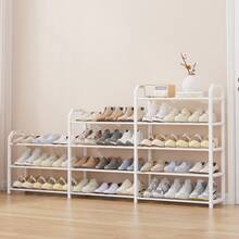 Multilayer Shoe Rack For Home Storage, Wide Width Shoe Organizer Shelf Space Efficient Design For Hallway, Closet, Commercial Use,Multilayer Shoe Rack With Wide Shelves, Freestanding Shoe Organizer Cabinet For Multiple Pairs, Easy Assembly For Home/Shop - Multicolor - View 8