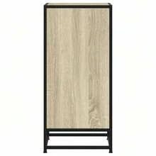 Buffet vidaXL Chêne Sonoma 35,5 x 35 x 76 cm Bois et métal - Tabac - Voir 5