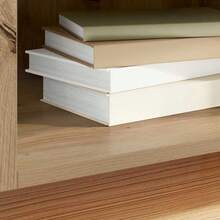 Mobile porta dischi vidaXL con ripiano, rovere artigianale, 121 x 38 x 48 cm - Castano - Visualizzare 4