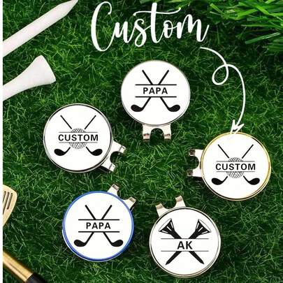 Dụng cụ đánh dấu bóng golf cá nhân hóa, Quà tặng golf cho nữ, Quà tặng cho người yêu golf, Kẹp đánh dấu bóng golf từ tính, Dụng cụ đánh dấu bóng golf vui nhộn với kẹp từ tính, Quà tặng dụng cụ đánh dấu bóng golf từ tính cho người chơi golf, nam và nữ.