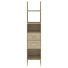 Libreria vidaXL Sonoma Oak 40x35x180 cm Materiale a base di legno - Castano - Visualizzare 4