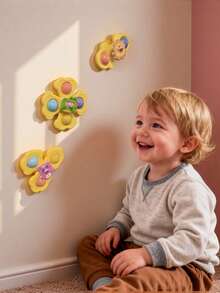 3pcs/Set Suction Cup Rotating Toys, Baby Toys, Rotating Toys, Sensory Toys, Early Education Toys, Bathtub Toys, Highchair Toys, Birthday Gifts For Baby Boys And Girls, Suitable For Daily Use - Huang Zhuanzhuanle - View 8