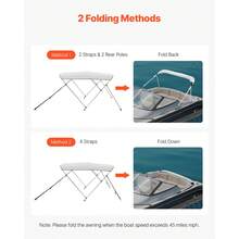 Stores de bateau - 3 Bogen 79-84*46 Zoll Hellgrau - Voir 4