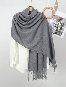 1 buc Eșarfă caldă, la modă și versatilă, de culoare solidă