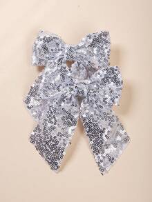 2 glänzende Pailletten Schleifen Haarspangen, funkelnde süße Haaraccessoires, rot und gold, Haarschmuck Geschenk für Mädchen, perfekt für Feiertagsoutfits - Verschiedenfarbig - Übersicht 5