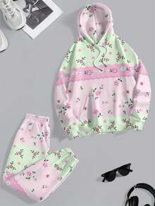 Two Pieces  Casual    Knitted Fabric    Drawstring  Pocket    Women's Sweatshirt And Sweatpants Two-Piece Set  Daily  Dating    All - Nhiều màu - Xem 3