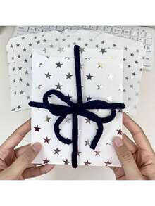 30/60 piezas Bolsas de regalo con estrellas doradas de 5.1x6.4 pulgadas, bolsas de papel kraft para compras, para aniversario, despedida de soltera, compromiso, San Valentín, boda, fiesta de cumpleaños - Multicolor - Ver 9