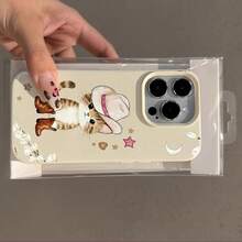 Funda de Teléfono con Textura de Cuero Sintético Compatible con iPhone 17 Air/16E/15/14/13/12/11 Pro/Promax/Plus/X/XS/XS Max, Buen Agarre, Múltiples Colores Disponibles, Protección de Borde Suave, Adecuada para Hombres y Mujeres - Blanco antiguo - Ver 6