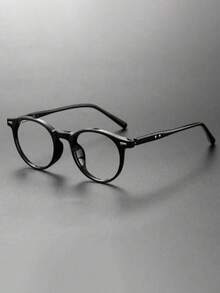 Lunettes optiques rondes en acétate de marque premium, faites à la main. Montures de lunettes optiques rétro pour hommes. Accessoires pour hommes. Accessoires de lunettes transparentes - Multicolore - Voir 1