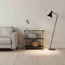Ecommerc3 MOBLEKIT | Auxiliary Shelves In Wood, Metal And Bamboo With Screwless Assembly, Multifunctional Furniture With Different Levels For Storage, Books, Shoes And Home Decoration - Negro - 80x35x75 cm - View 5