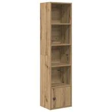 Bibliothèque vidaXL en chêne artisanal 31 x 24 x 127 cm, bois composite - Tabac - Voir 3