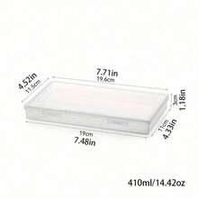 1pc Kitchen Cheese Slice Storage Box, Refrigerator Fresh Keeping Box, Freezer Storage Box, Kitchen Storage Box, Food Storage Box, Refrigerator Storage Box, Kitchen Utensils, Kitchen Essentials - Multicolor - View 5
