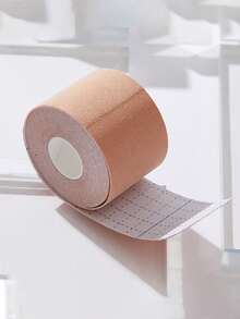 1 Cuộn Băng Nâng Ngực Có Thể Gập/Tái Sử Dụng/Không Đường Nối (Màu Kaki/Đen), Kích Thước Điều Chỉnh Được, Miếng Che Đầu Núm Vú Có Thể Gập Vô Hình, Băng Nâng Ngực Không Đường Nối Tự Dính Dùng Một Lần, Miếng Đệm Ngực Co Giãn, Một Kích Cỡ Phù Hợp Với Cỡ Áo Ngực A-F - Nhiều màu - Xem 6