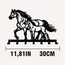 CIF BUY 时尚金属钥匙挂钩，带7个挂钩 - 壁挂式收纳整理架，适用于房间装饰、墙面装饰、家居装饰、浴室装饰、咖啡吧用品、墙面艺术、婚礼等场合。 - 彩色 - 查看 11