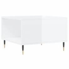 Tavolino da caffè vidaXL bianco lucido 55x55x36,5 cm Materiale a base di legno - Bianco - Visualizzare 9