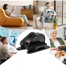 Entrenador de Máquina Elíptica Eléctrica,Mini Ejercitador de Pedal Interior,Máquina de Ejercicio Portátil de Piernas de Elipse con Control Remoto,para del Escritorio en el Hogar y la Oficina - Tipo de Enchufe A USA (110-127V) - Ver 3