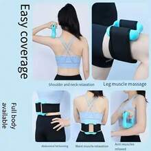 This Multi-Functional Fat-Burning And Relaxing Massage Ring Is A Mini Cervical Fascia Massager Suitable For The Whole Body, Waist, And Back. It Offers Multiple Uses Including Fitness Relaxation And Comprehensive Massage, Making It A Perfect Gift - Blue - View 5