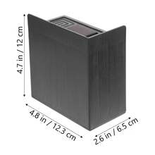 4pcs Bed Risers Heavy Duty Protectors Bed Height Risers Couch Lifters For Sofa Table Washing Machine - Black - View 5
