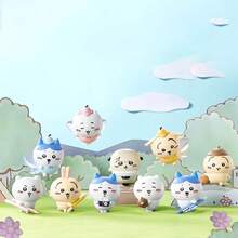 Miniso Qianchuan Happy Partner Series Blind Box Figures, 10 Cute Characters Randomly Shipped, With Transparent Wings/Themed Accessories, PVC Material 3D Design, Desktop Ornament/Desktop Decoration/Blind Box Collection Cute Accessories (1 Randomly Shipped) - Multicolor - View 3