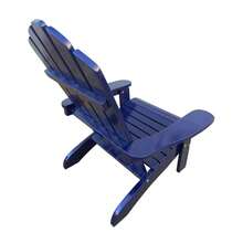 Silla roja de balancín para niños - Interior o Exterior - Adecuada para niños - Duradera RR LVVE - Azul + Madera maciza - Ver 6