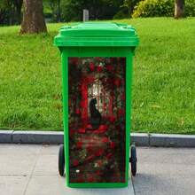 Pegatinas impermeables de PVC para botes de basura con impresión 3D de girasol, rosa y gatito, en 4 tamaños diferentes - Multicolor - Ver 16