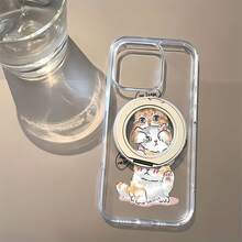 Estuche para teléfono con diseño lindo de Cats Say Compatible con estuches para teléfonos   17  16 Pro Max  15 Pro Max  13 y  12 Hecho de material de TPU, brinda protección contra golpes y caídas Es un gran regalo para familiares, amigos, novios, novias y Halloween - transparente - Ver 2