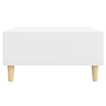 Table basse vidaXL blanche 60x60x30 cm, matériau à base de bois - Blanc - Voir 6